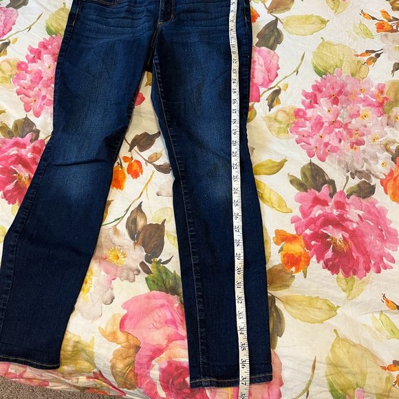 UNIVERSAL THREAD Mid Rise Skinny Jeans Sz 10/30R Whiskers Crease Lines - Picture 7 of 14